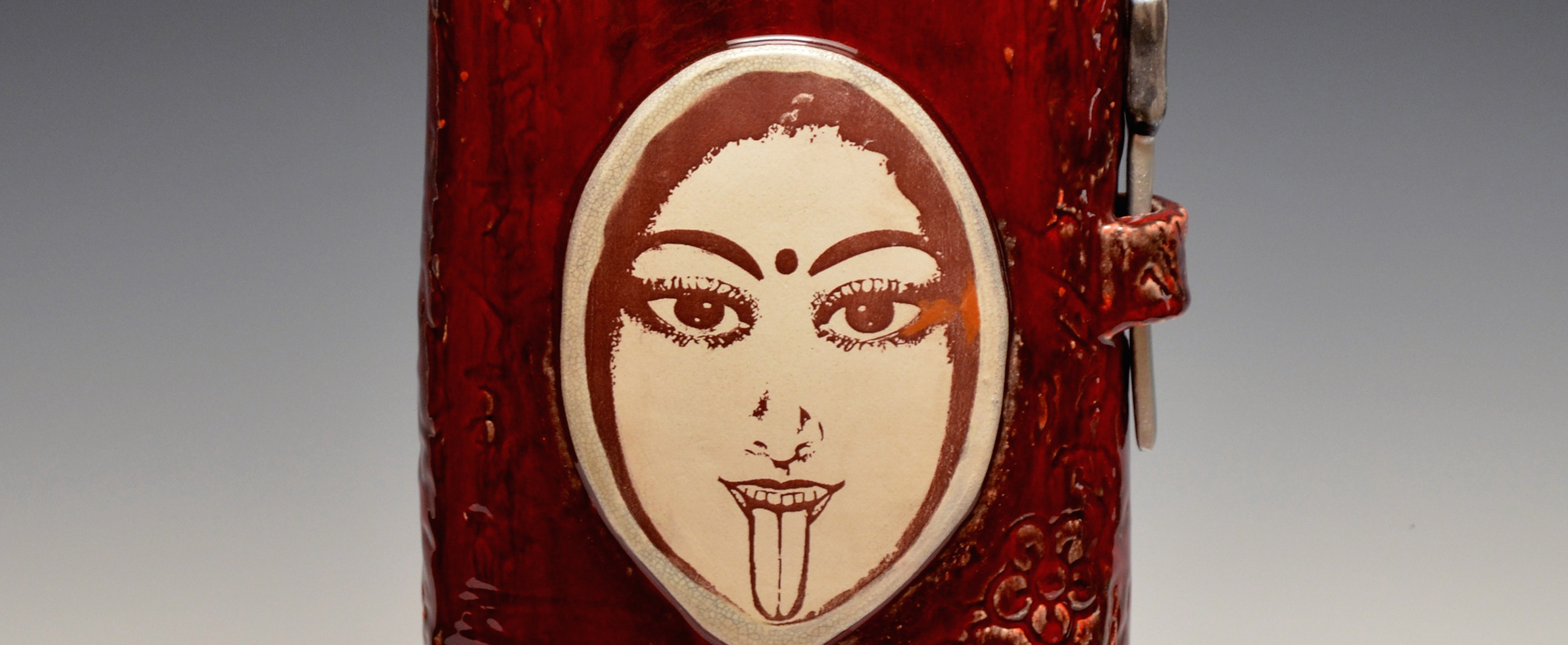 Kali in Mirror sculpture by Teri Hannigan