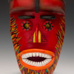 Firestarter mask sculpture by Teri Hannigan