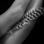 Body Parts Series: Knees With Feather by Teri Hannigan